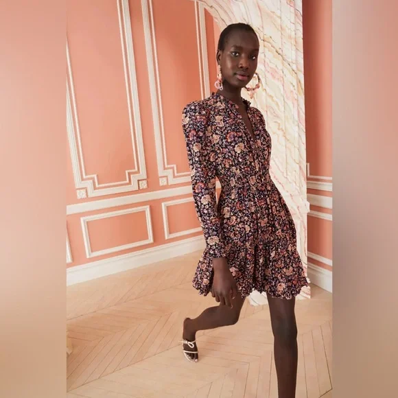 Ulla Johnson - Liv Dress in Midnight Floral - Picture 4 of 8